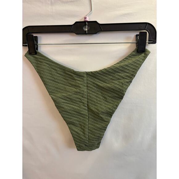 aerie Other - NWOT Aerie Cheeky Bikini Bottom – Ribbed Green– Size Small
